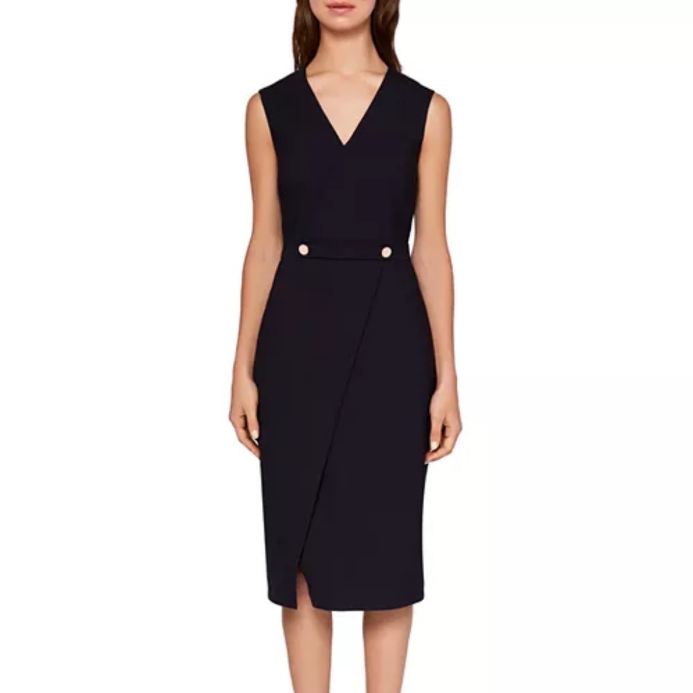 Elegant Navy Ted Baker Sleeveless Dress